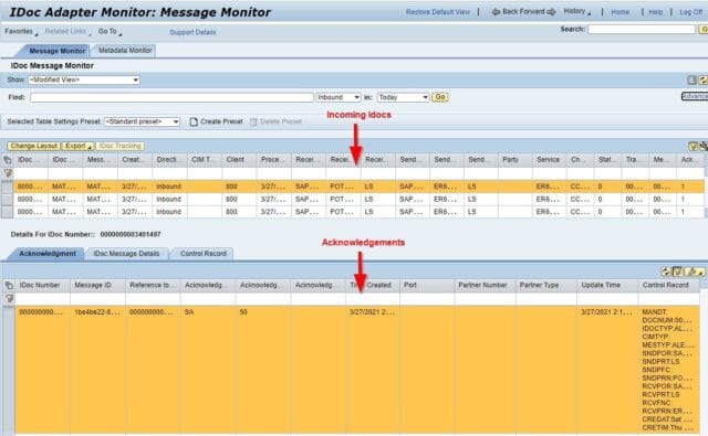 SAP PO IDOC MONITOR