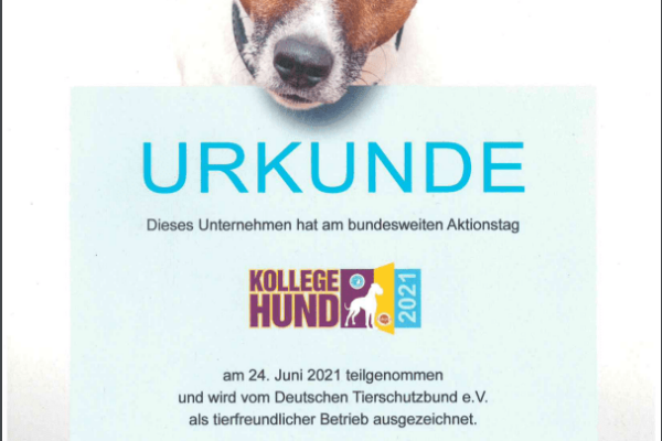 hund urkunde